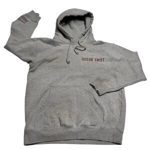 RARE Taylor Swift Red Taylor's Version Gray Sweatshirt Hoodie Tour Concert M